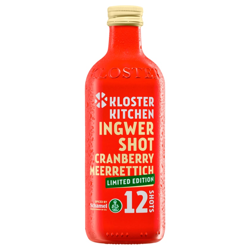 Kloster Kitchen Bio Ingwer Shot Cranberry Meerrettich 360ml
